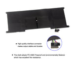 C23-UX21 replacement laptop battery for ASUS ZenBook UX21A UX21E, 7.4V 4800mAh, front view showing black casing and connector.