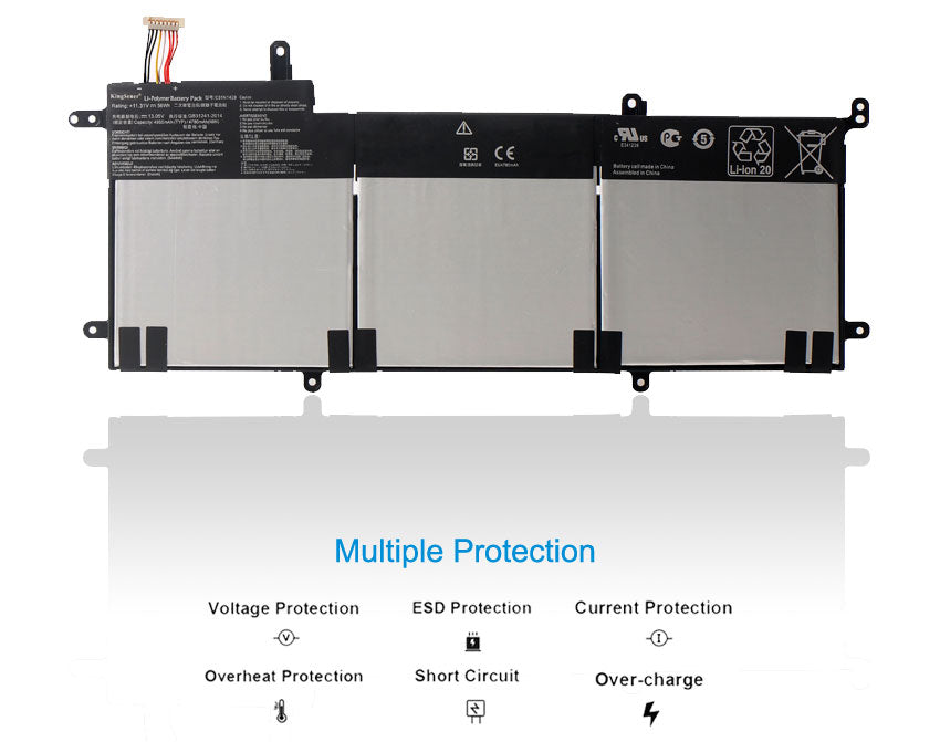 Batterie KingSener C31N1428 pour ordinateur portable ASUS Zenbook UX305L UX305LA UX305UA C31N1428 3ICP5/91/91 11,31 V 56 Wh