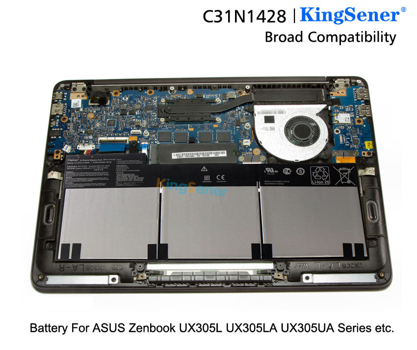 Batterie KingSener C31N1428 pour ordinateur portable ASUS Zenbook UX305L UX305LA UX305UA C31N1428 3ICP5/91/91 11,31 V 56 Wh