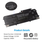 Kingsener C31N1528 筆記本電池適用於華碩 ZenBook Flip UX360 UX360C UX360CA 筆記本 3ICP3/96/103 0B200-02080100