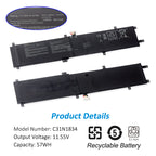 Аккумуляторная батарея Kingsener C31N1834 для ноутбука ASUS ProArt StudioBook Pro 17 W700G W700G3T W700G1T W700G2T H700 H700GV