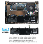 CC03XL Battery for HP EliteBook 830 835 840 845 G7 ZBook FIREFLY 14 G7 G8 MT32 MT46 — 11.55V 56Wh