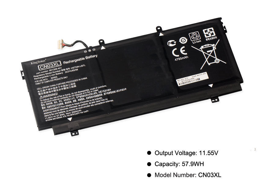 Kingsener CN 03 XLノートパソコンバッテリは、HP Spectre X 360 13-AB 001 13-AB 002 13-AC 014 TU 13 w 023 dx 57.9 wh