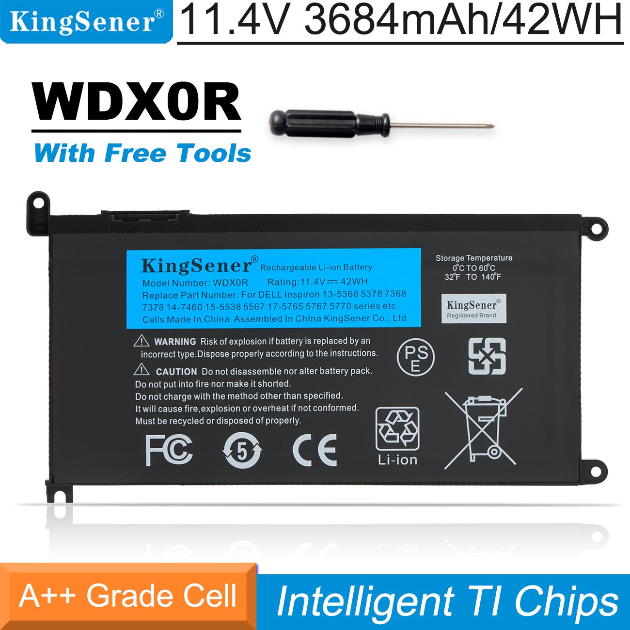    DELL-Alienware-3684mAh-42WH-WDX0R-Laptop-Battery