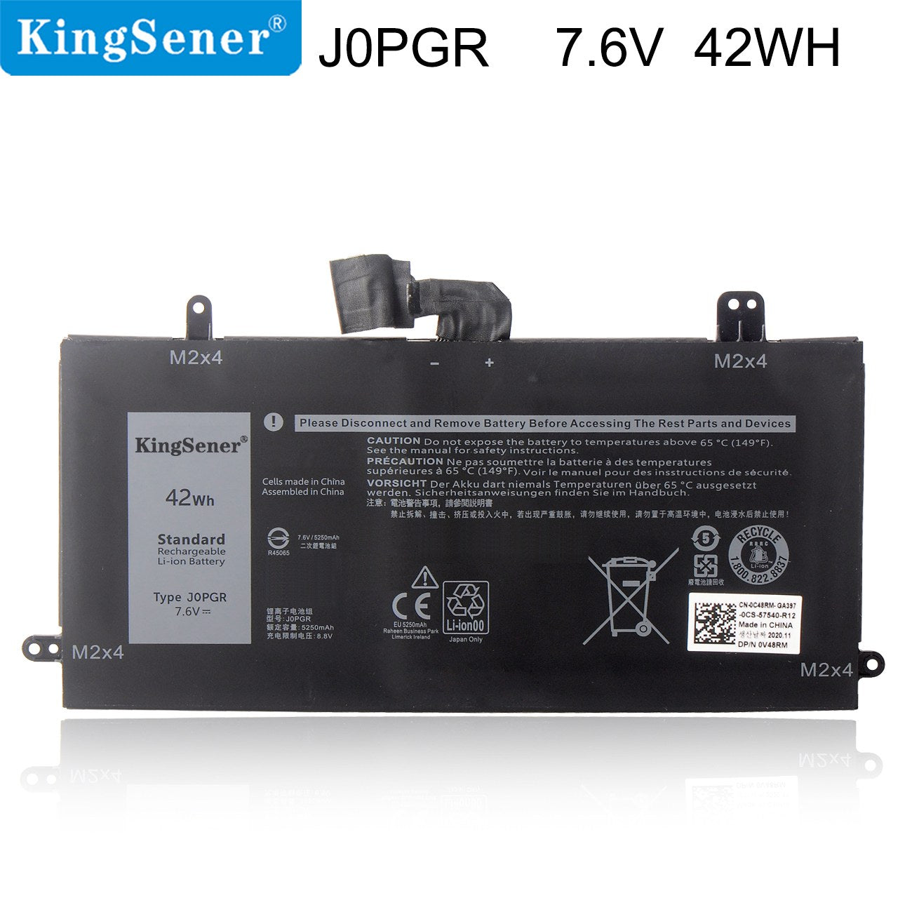 DELL-Latitude-J0PGR-42WH/5250mAh-Laptop Battery