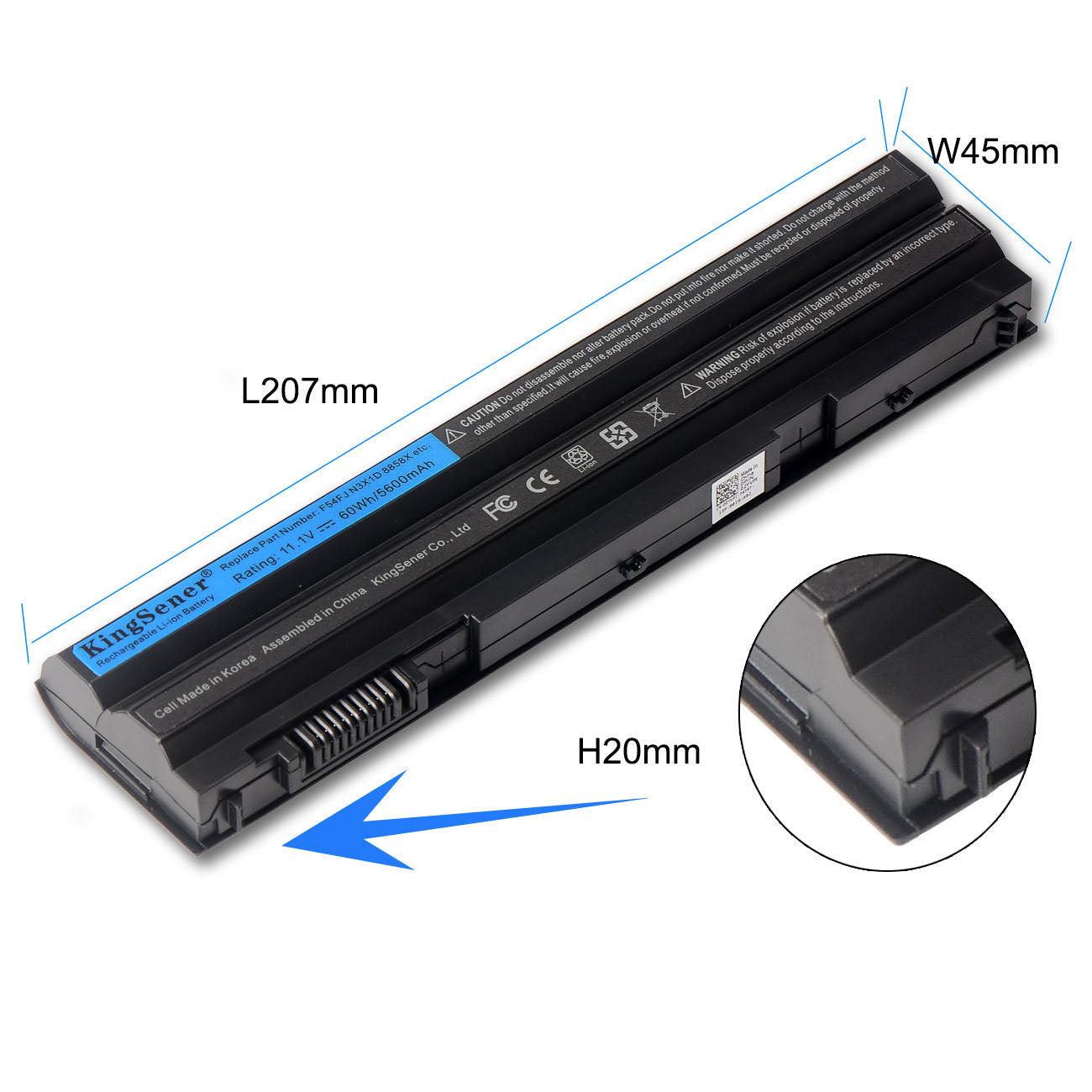 Dell-Latitude-T54SJ-60WH/5600mAh-Laptop-Battery