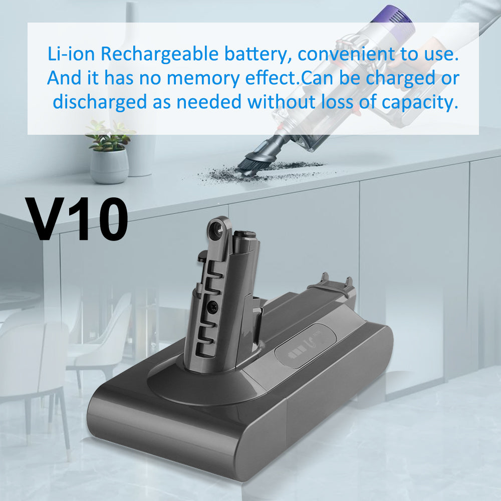 Dyson V10 SV12 Vacuum Battery Replacement Absolute Motorhead Animal — 25.2V 4000mAh