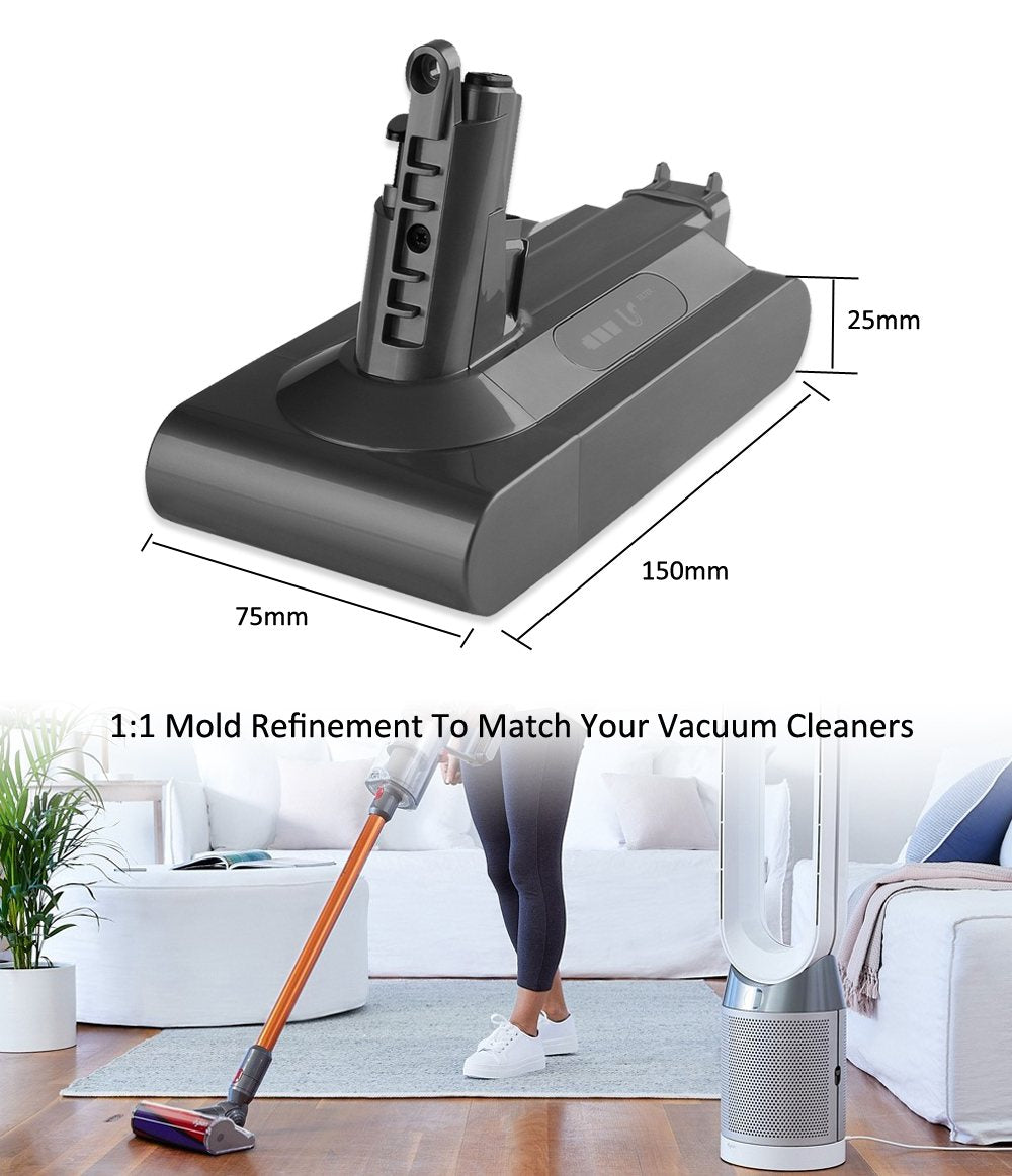Dyson V10 SV12 Vacuum Battery Replacement Absolute Motorhead Animal — 25.2V 4000mAh