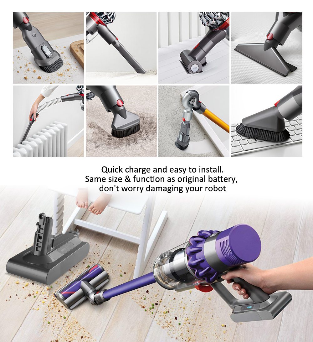 Dyson V10 SV12 Vacuum Battery Replacement Absolute Motorhead Animal — 25.2V 4000mAh