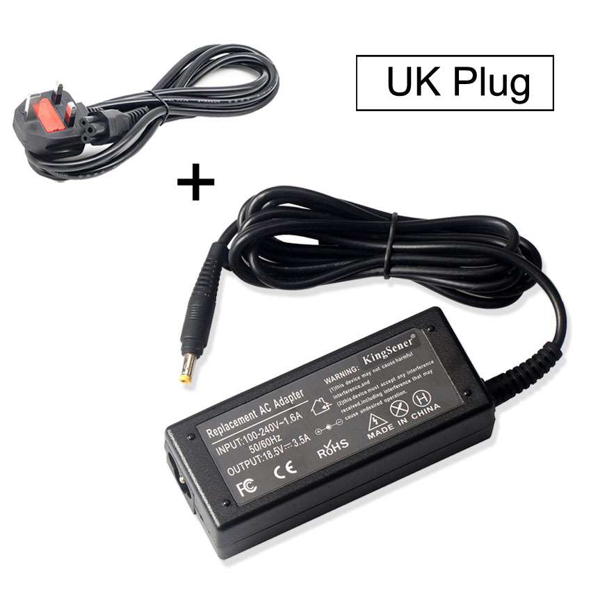 HP-D 65W AC Charger for HP Compaq 6720s 500 510 520 530 G3000 — 18.5V 3.5A 4.8×1.7mm