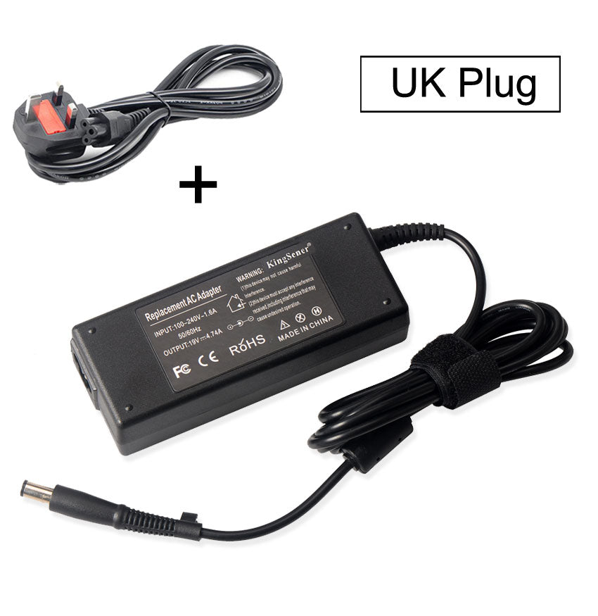 90W Power Adapter for Lenovo, 19V 4.74A, charger set including UK standard power cord