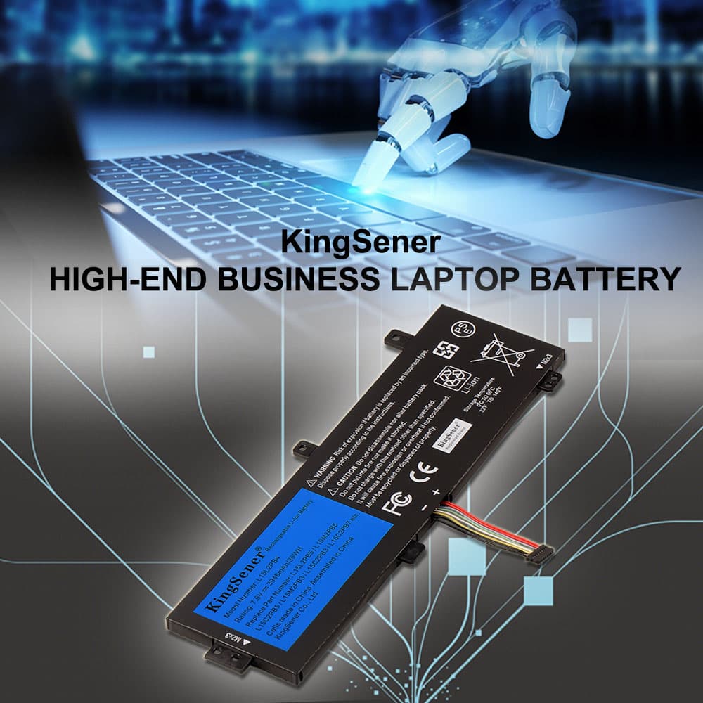 L15L2PB4 Laptop Battery for Lenovo IdeaPad, 30Wh, showing the internal battery unit with labels