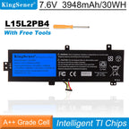 L15L2PB4 Laptop Battery for Lenovo IdeaPad, 30Wh, showing the internal battery unit with labels