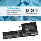 L16C4PB2 Laptop Battery for Lenovo IdeaPad, 15.2V 55Wh, showing the internal unit with black labels