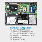 L17C2PB2 Laptop Battery for Lenovo, 7.7V 39Wh 5070mAh, showing internal unit and multi-colored connector wires