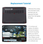 L19M3PF7 Laptop Battery for Lenovo Ideapad, 11.4V 45Wh, showing labels and blue multi-language warning box