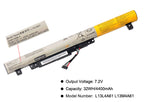 L13L4A61 rechargeable Li-ion battery for Lenovo Flex2, 4400mAh capacity, showing black mounting frame and multicolored connector.