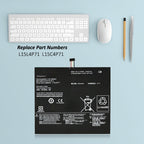 L15L4P71 Laptop Battery for Lenovo, 7.6V 40Wh 5340mAh, showing front labels and colorful connector wires