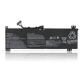 L20M3PC2 Replacement Laptop Battery for Lenovo, 3910mAh, front view of slim black internal battery with connector wires.
