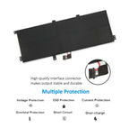 L21L4PG1 Replacement Laptop Battery for Lenovo, 15.36V 2995mAh, side profile highlighting the slim form factor.