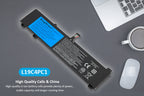 L19C4PC1 Replacement Laptop Battery for Lenovo, , side profile highlighting the slim form factor.