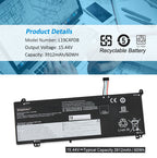 L19C4PDB Laptop Battery for Lenovo ThinkBook, 60Wh 3912mAh, showing internal unit and logos