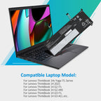 L19C4PDB Laptop Battery for Lenovo ThinkBook, 60Wh 3912mAh, showing internal unit and logos
