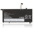 L19L3PDA Replacement Laptop Battery for Lenovo, 3907mAh, front view of slim black internal battery with connector wires.