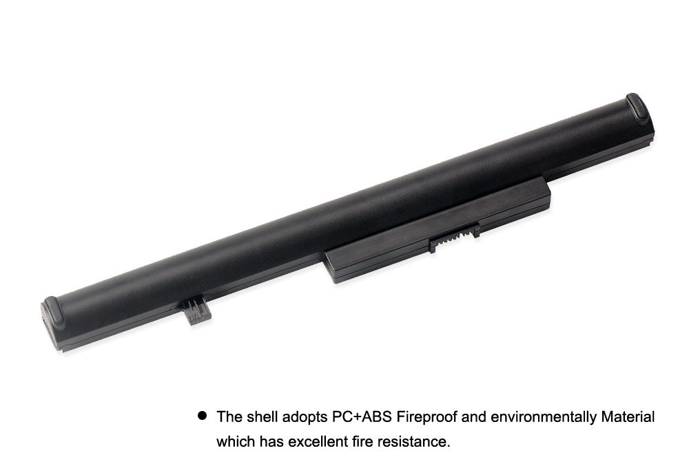 M4450 battery pack for Lenovo, 14.4V 41Wh, perspective view highlighting the thin design and connector interface