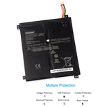 NB116 rechargeable battery for Lenovo 100S, 8400mAh high capacity, showing technical ratings and executive standard GB 31241-2014.