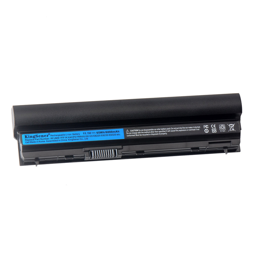 US Warehouse KingSener 6000mAh RFJMW batterie d'ordinateur portable pour DELL Latitude E6320 E6330 E6220 E6230 E6120 FRR0G KJ321 K4CP5 J79X4 7FF1K