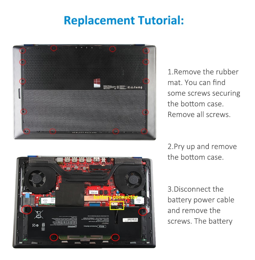Kingsener-for hp-RR04-laptop battery-58WH